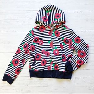 Floral Zip Up Hoodie Jacket